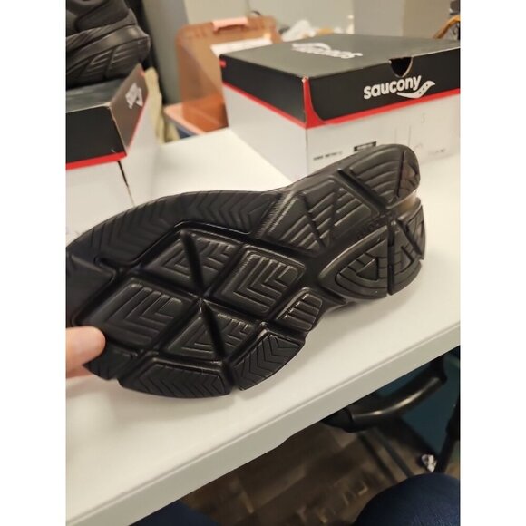 SAUCONY WOMEN'S GUIDE METRO LE LEATHER MAX CUSHION  WALKING Sz 10 XW BLACK NEW - Picture 5 of 9